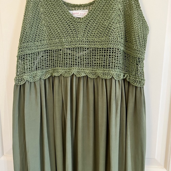 Dark Green Maxi Dress size Large - Picture 2 of 5
